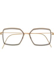 Lindberg square-frame optical glasses - Oro