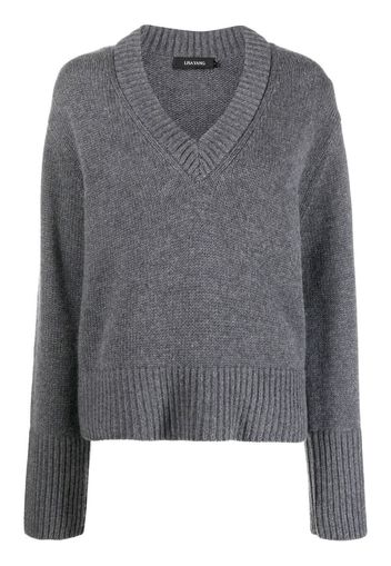 Lisa Yang V-neck cashmere jumper - Grigio