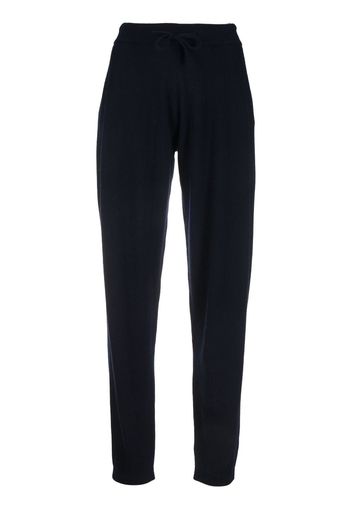 Lisa Yang drawstring tapered cashmere trousers - Blu