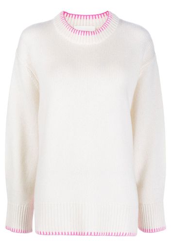 Lisa Yang Agatha whip-stitch cashmere jumper - Toni neutri