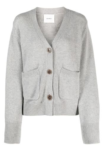 Lisa Yang V-neck cashmere cardigan - Grigio