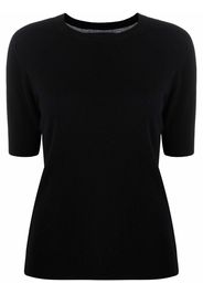 Lisa Yang short-sleeve cashmere top - Nero
