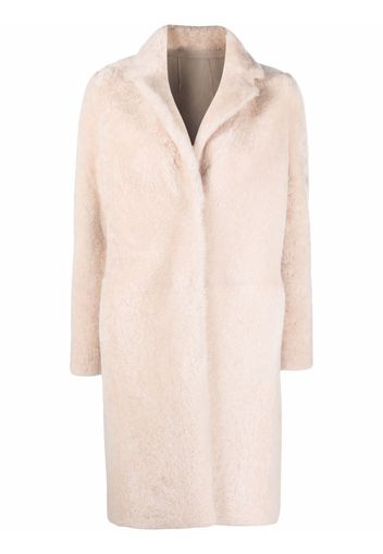 Liska single-breasted textured coat - Toni neutri