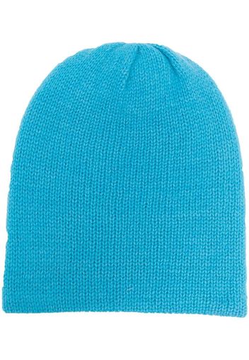 Liska ribbed cashmere beanie - Blu