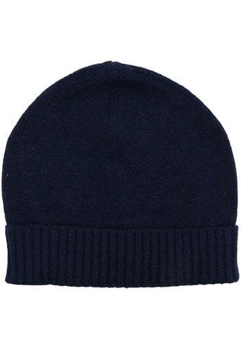 Liska ribbed-edge beanie hat - Blu