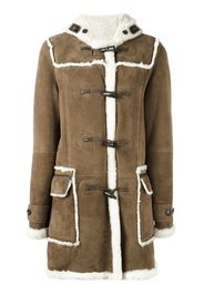 Liska shearling duffle coat - Marrone