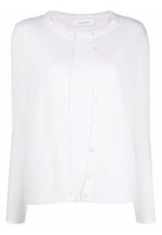 Liska double-layer merino-cashmere cardigan - Bianco