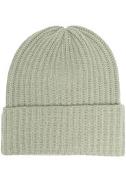 Liska rib-knit cashmere beanie - Verde