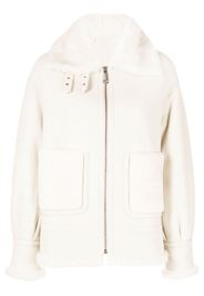 Liska oversize shearling jacket - Toni neutri