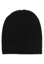 Liska ribbed-knit cashmere beanie - Nero