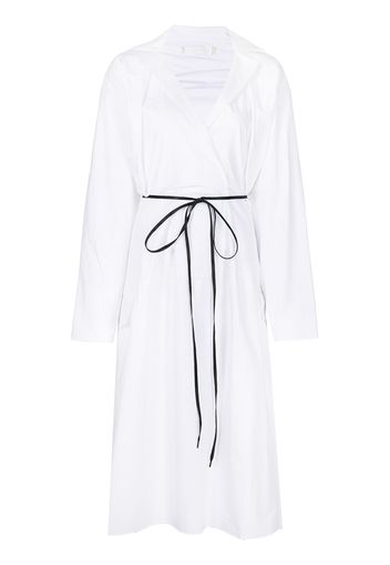 Litkovskaya Ukrainka tie-waist midi dress - Bianco