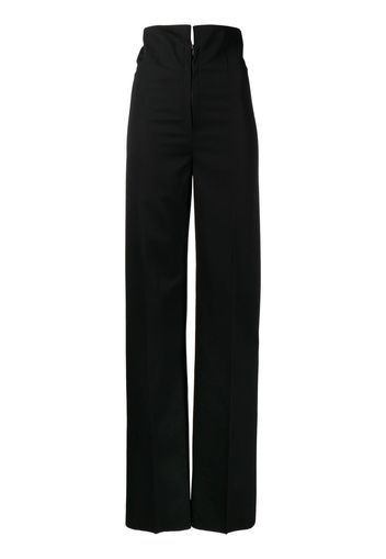 Litkovskaya high-waisted wool trousers - Nero