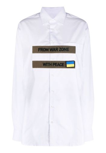Litkovskaya Camicia con applicazione - Bianco