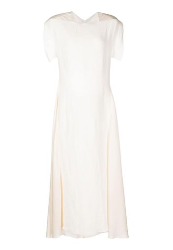 Litkovskaya linen/flax midi dress - Bianco
