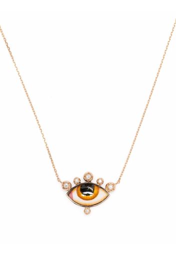 Lito Collana in oro rosa 14kt con diamanti Greek Eye