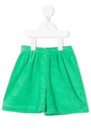 LITTLE BAMBAH high-waisted Terry shorts - Verde