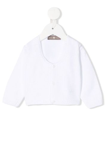 Little Bear Cardigan con scollo ampio - Bianco