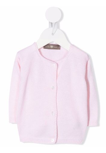Little Bear chunky-knit wool cardigan - Rosa