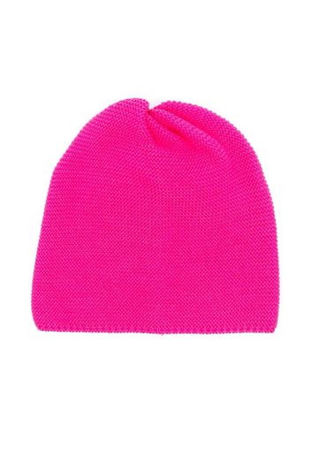 Little Bear virgin wool knitted beanie - Rosa