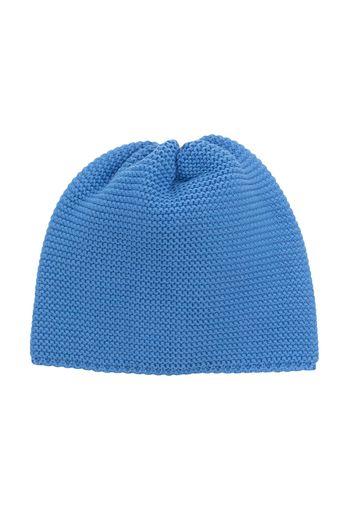 Little Bear knitted cotton beanie - Blu