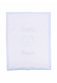 Little Bear Coperta con ricamo - Bianco