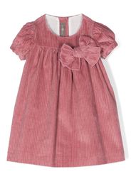 Little Bear bow-detail short-sleeve dress - Rosa