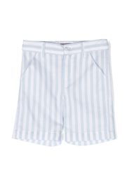 Little Bear Shorts sartoriali a righe - Bianco