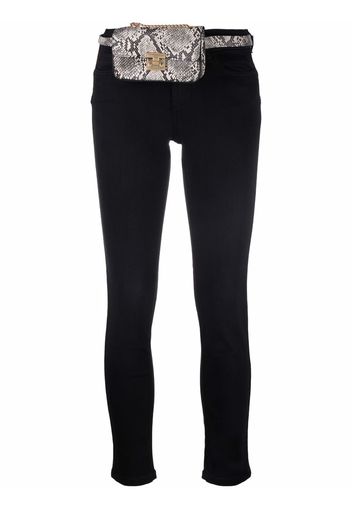 LIU JO skinny-cut belt-bag jeans - Nero