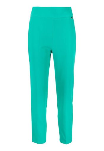 LIU JO cropped tailored trousers - Verde