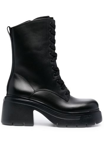 LIU JO 75mm Carrie lace-up boots - Nero