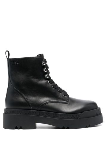 LIU JO Love 29 leather ankle boots - Nero
