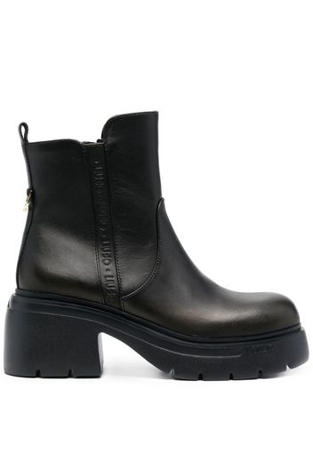 LIU JO 70mm Carrie leather ankle-boots - Nero