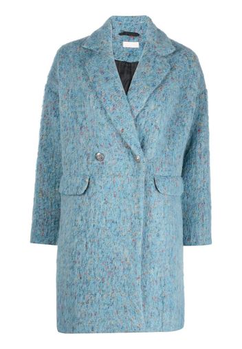 LIU JO double-breasted knitted coat - Blu