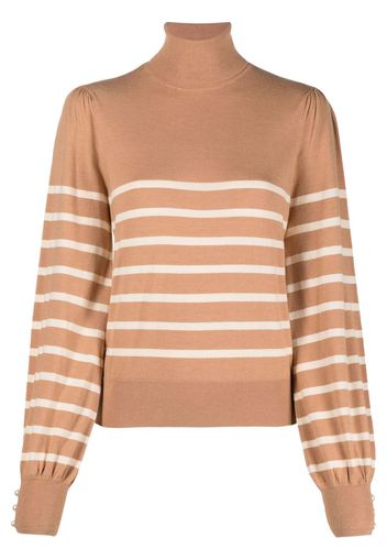 LIU JO striped roll-neck jumper - Toni neutri