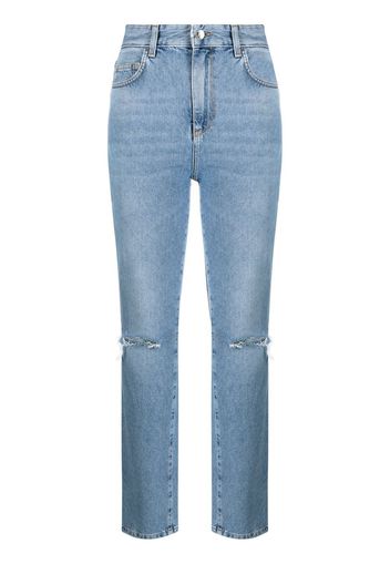 LIU JO Jeans dritti con strappi - Blu