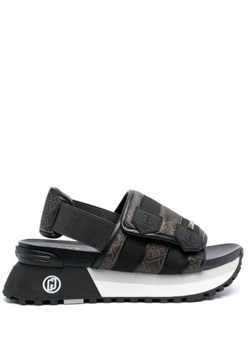 LIU JO 60mm strap chunky sandals - Nero