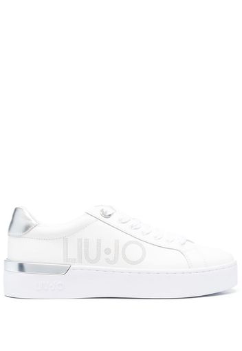 LIU JO logo-print lace-up sneakers - Bianco