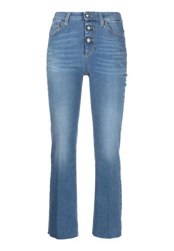 LIU JO mid-rise cropped jeans - Blu