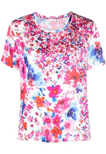 LIU JO floral-print T-shirt - Rosa
