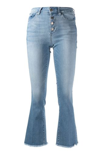 LIU JO cropped bootcut jeans - Blu