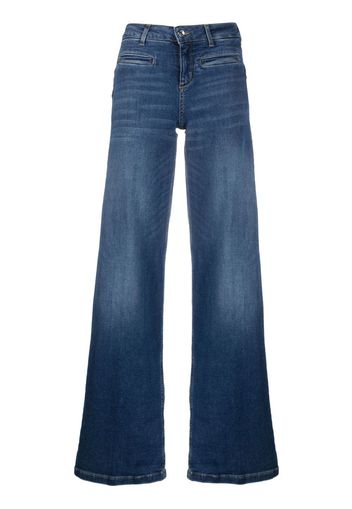 LIU JO wide-leg denim trousers - Blu