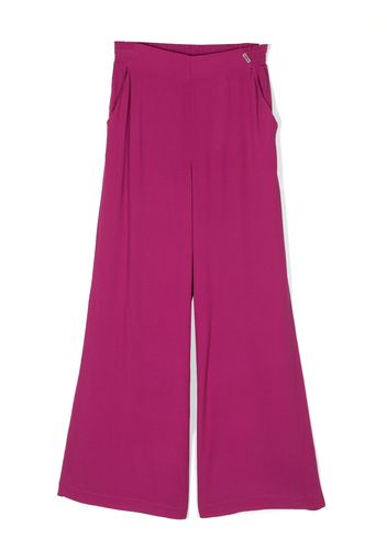 LIU JO wide flared trousers - Rosa