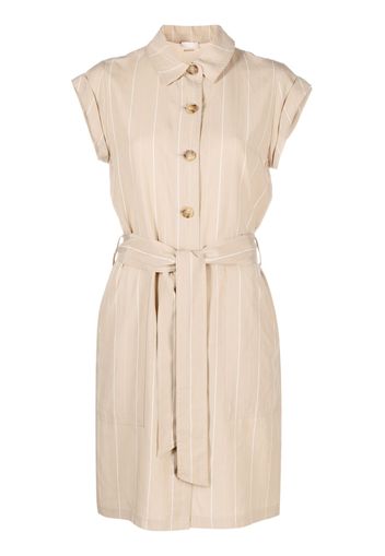 LIU JO belted-waist shirt dress - Toni neutri