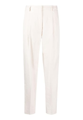 LIU JO wide-leg high-waisted trousers - Toni neutri