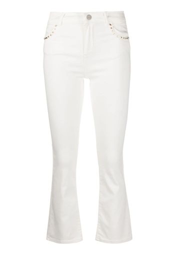 LIU JO cropped bootcut jeans - Bianco