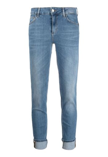 LIU JO cropped slim-cut jeans - Blu