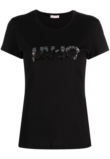 LIU JO logo-embellished cotton T-shirt - Nero