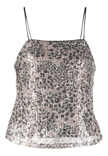 LIU JO sequin-embellished spaghetti-straps top - Toni neutri