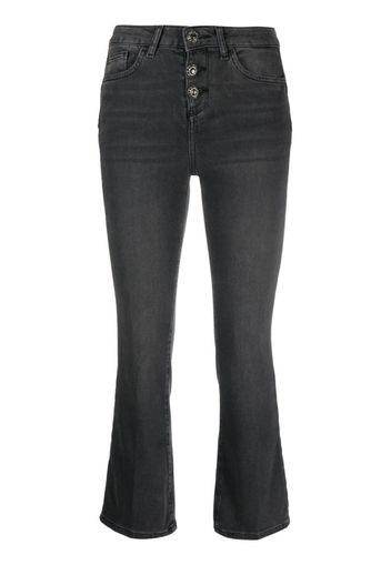 LIU JO flared cropped jeans - Nero