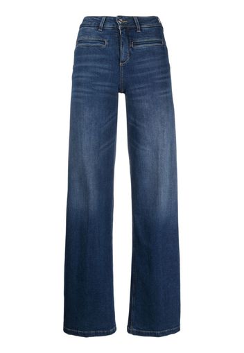 LIU JO mid-rise wide-leg jeans - Blu